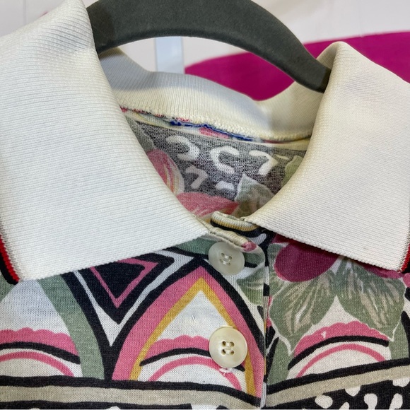 Vintage, Floral Polo Shirt. Similar to a size SP. Excellent condition! - Picture 2 of 3
